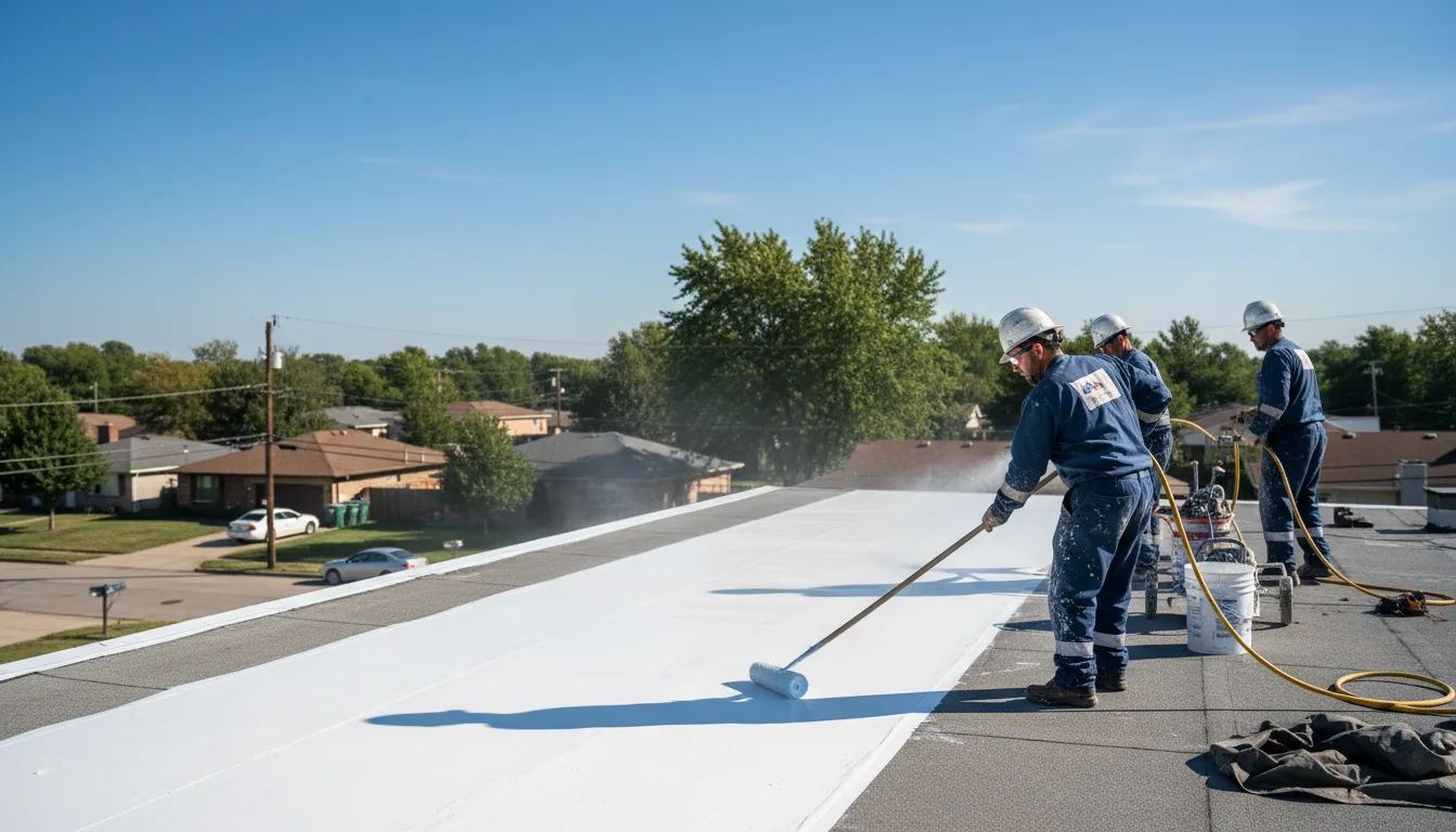 Commercial roof coating in Crewe, VA near me